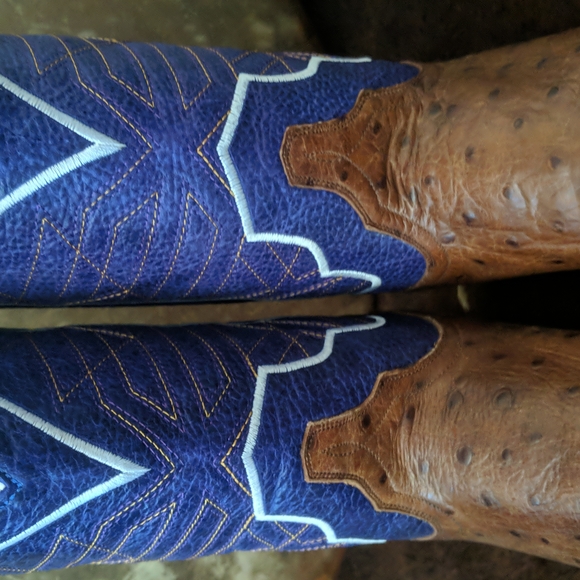 CINCH Edge CEW508 Coronado Collection ostrich cowgirl western boots sz 10.5 new - Picture 11 of 16